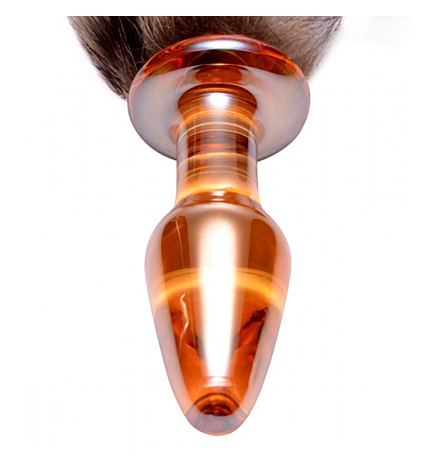 Fox Tail Glass Anal Plug