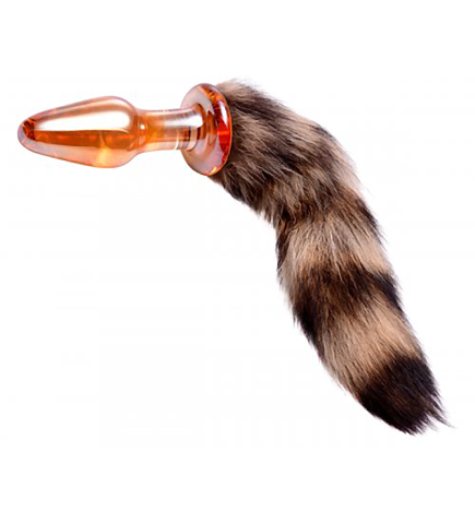 Fox Tail Glass Anal Plug