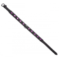 Leather Rhinestone Collar - Amethyst