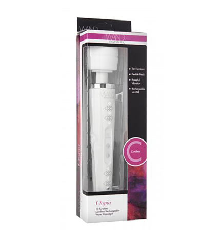 Utopia 10 Function Cordless Rechargeable Wand Massager