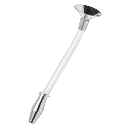 Stainless Steel Ass Funnel with Hollow Anal Plug