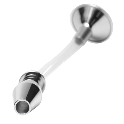Stainless Steel Ass Funnel with Hollow Anal Plug
