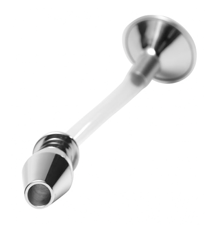 Stainless Steel Ass Funnel with Hollow Anal Plug