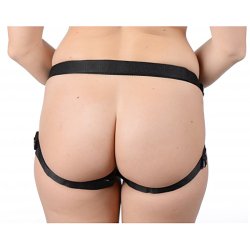 Sutra Fleece-Lined Strap On with Vibrator Pouch