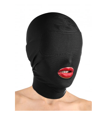Disguise Open Mouth Hood with Padded Blindfold