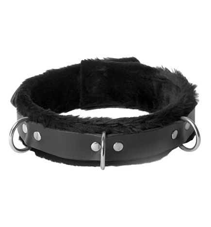 Fur Lined Leather Bondage Essentials Kit