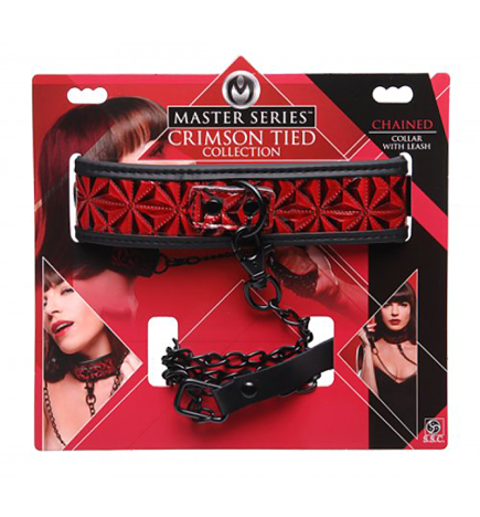 Crimson Tied Collar with Leash