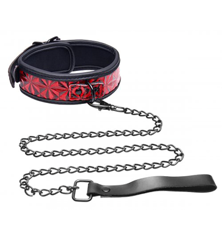 Crimson Tied Collar with Leash