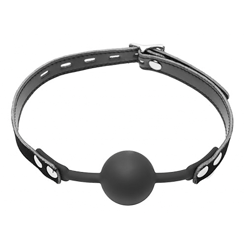 Premium Hush Locking Silicone Comfort Ball Gag Premium Hush Locking Silicone Comfort Ball Gag