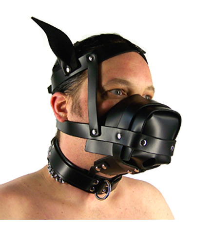 Axovus Leather Open Face Dog Hood