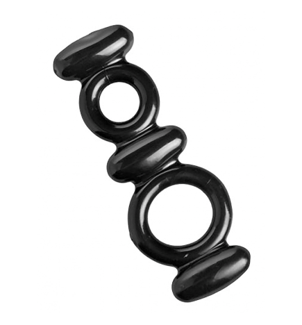 Dual Stretch To Fit Cock and Ball Ring
