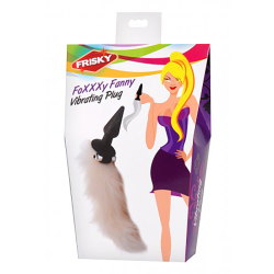 Foxxxy Fanny Vibrating White Tail Anal Plug