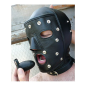 Stockroom Leather Dog Hood with Blindfold