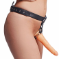 Slim Leather Strap On Harness Kit with Dildo