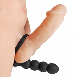 Double Fun Cock Ring with Double Penetration Vibe