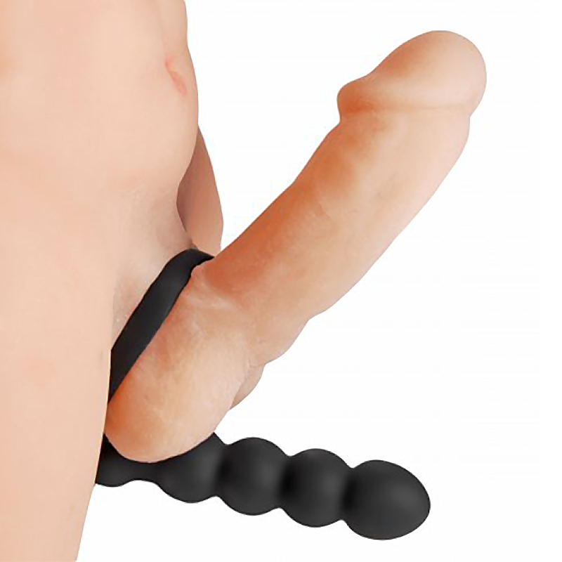 Double Fun Cock Ring with Double Penetration Vibe Double Fun Cock Ring with Double Penetration Vibe