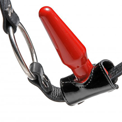 Strict Leather Premium Locking Leather Anal Plug Harness