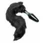 Midnight Fox Glass Butt Plug with Tail Midnight Fox Glass Butt Plug with Tail