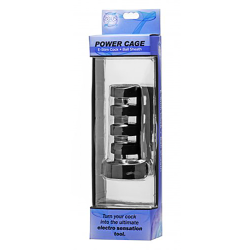 Power Cage Silicone E-Stim Cock and Ball Sheath