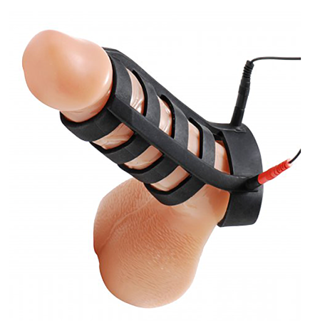 Power Cage Silicone E-Stim Cock and Ball Sheath