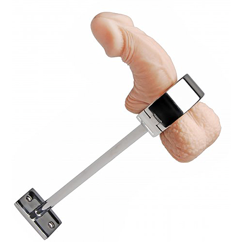 Locking Mounted CBT Scrotum Cuff with Bar