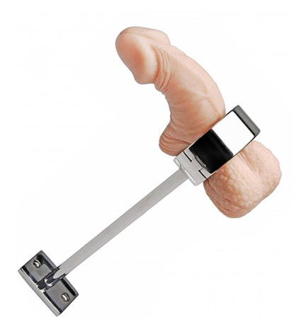 Locking Mounted CBT Scrotum Cuff with Bar