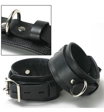 Strict Leather Deluxe Leather Locking Cuffs