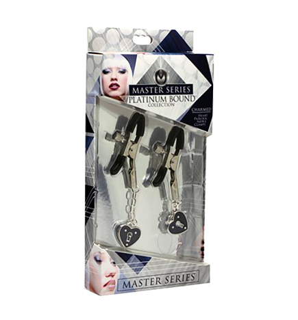 Charmed Heart Padlock Nipple Clamps