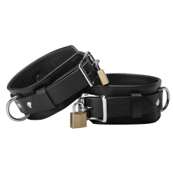 Strict Leather Deluxe Leather Locking Cuffs
