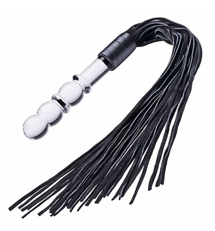 Lingam Glass Dildo Flogger