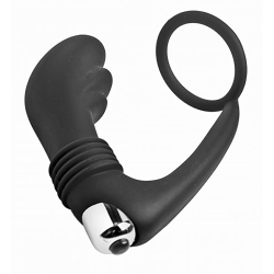 Prostatic Play Nova Silicone Cock Ring and Prostate Vibe