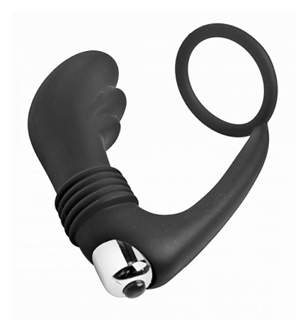 Prostatic Play Nova Silicone Cock Ring and Prostate Vibe