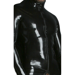 Syren Latex Catsuit w/Thru Zipper