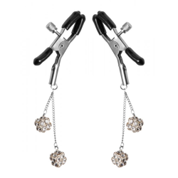 Ornament Adjustable Nipple Clamps with Jewel Accents