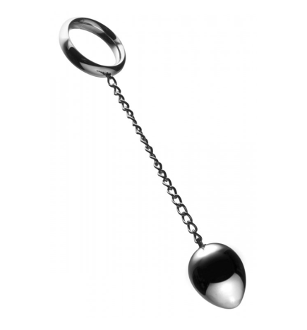 Stainless Steel Cock Ring and Anal Plug