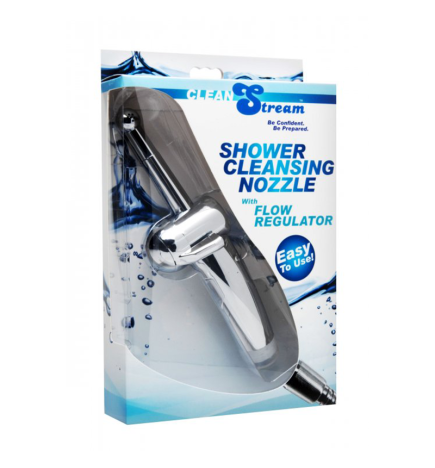 Shower Cleansing Nozzle with Flow Regulator