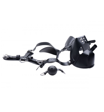 Puppy Play Hood and Breathable Ball Gag