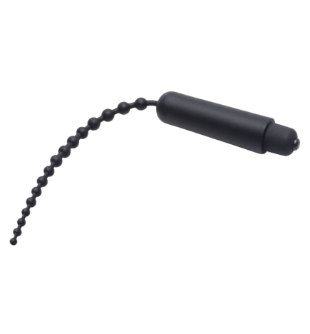 Dark Rod Vibrating Beaded Silicone Sound
