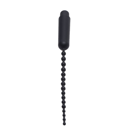 Dark Rod Vibrating Beaded Silicone Sound