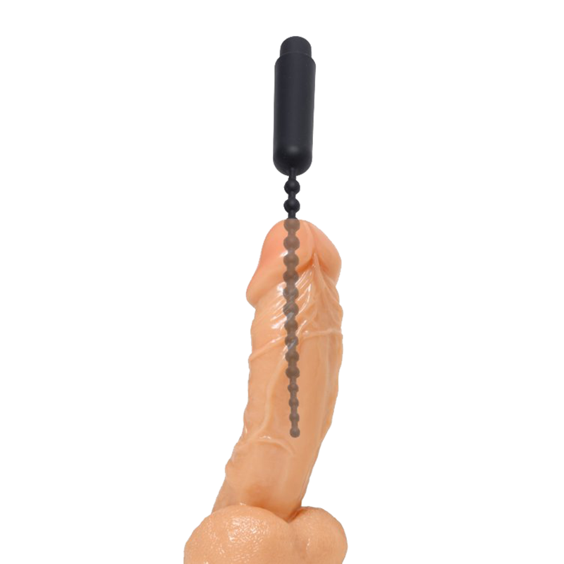 Dark Rod Vibrating Beaded Silicone Sound Dark Rod Vibrating Beaded Silicone Sound