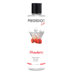 Passion Licks Strawberry Water Based Flavored Lubricant - 8 oz.