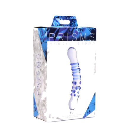 Blu Dual Ended Glass Dildo