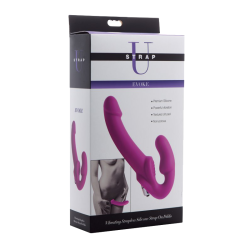 Vibrating Strapless Silicone Strap-on Dildo