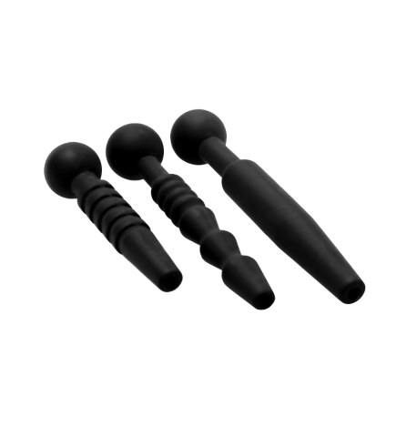 Dark Rods 3 Piece Silicone Penis Plug Set