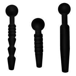 Dark Rods 3 Piece Silicone Penis Plug Set