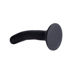 Black Silicone Strap-On Dildo - Small