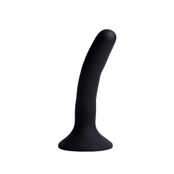 Black Silicone Strap-On Dildo - Small