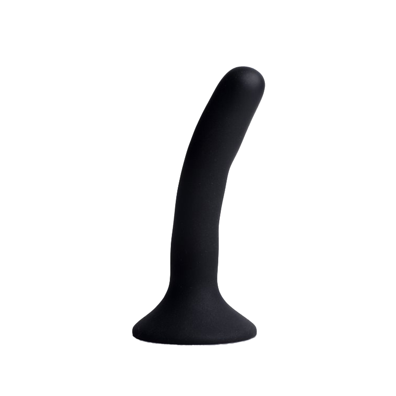 Black Silicone Strap-On Dildo - Small