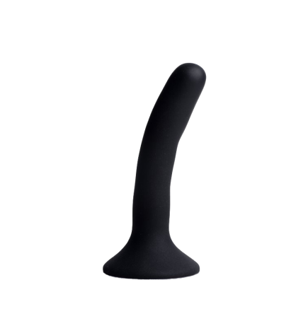 Black Silicone Strap-On Dildo - Small