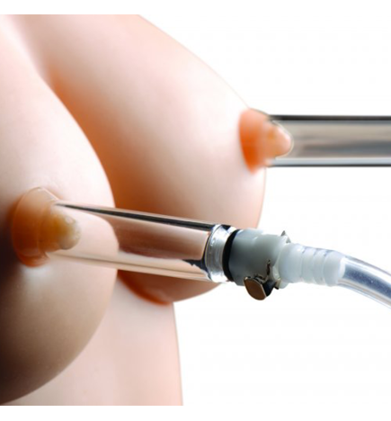 Nipple Pumping System with Dual Detachable Acrylic Cylinders